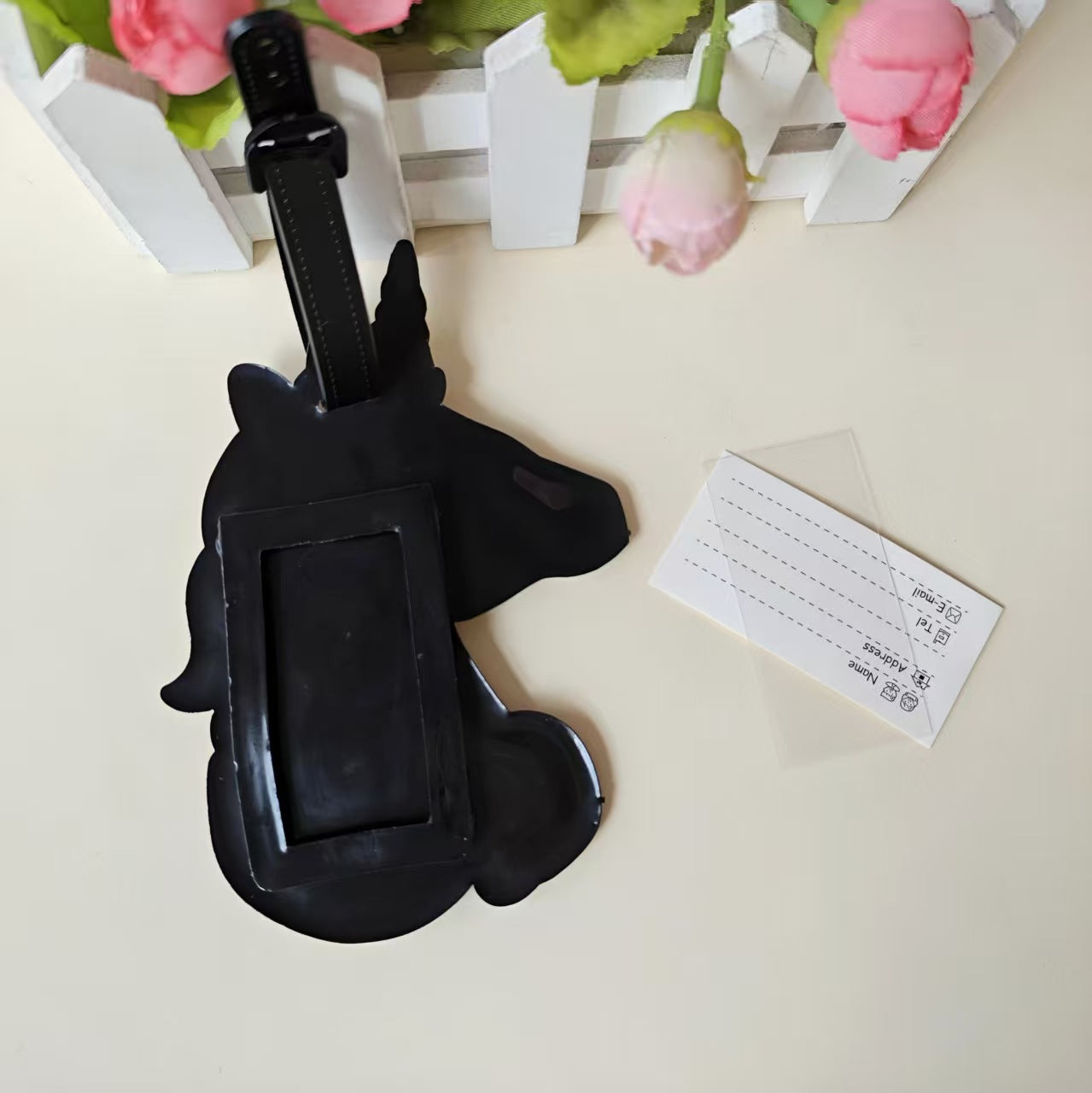 Unisex Bagagelapp Lekfull Enhörningsdesign 4