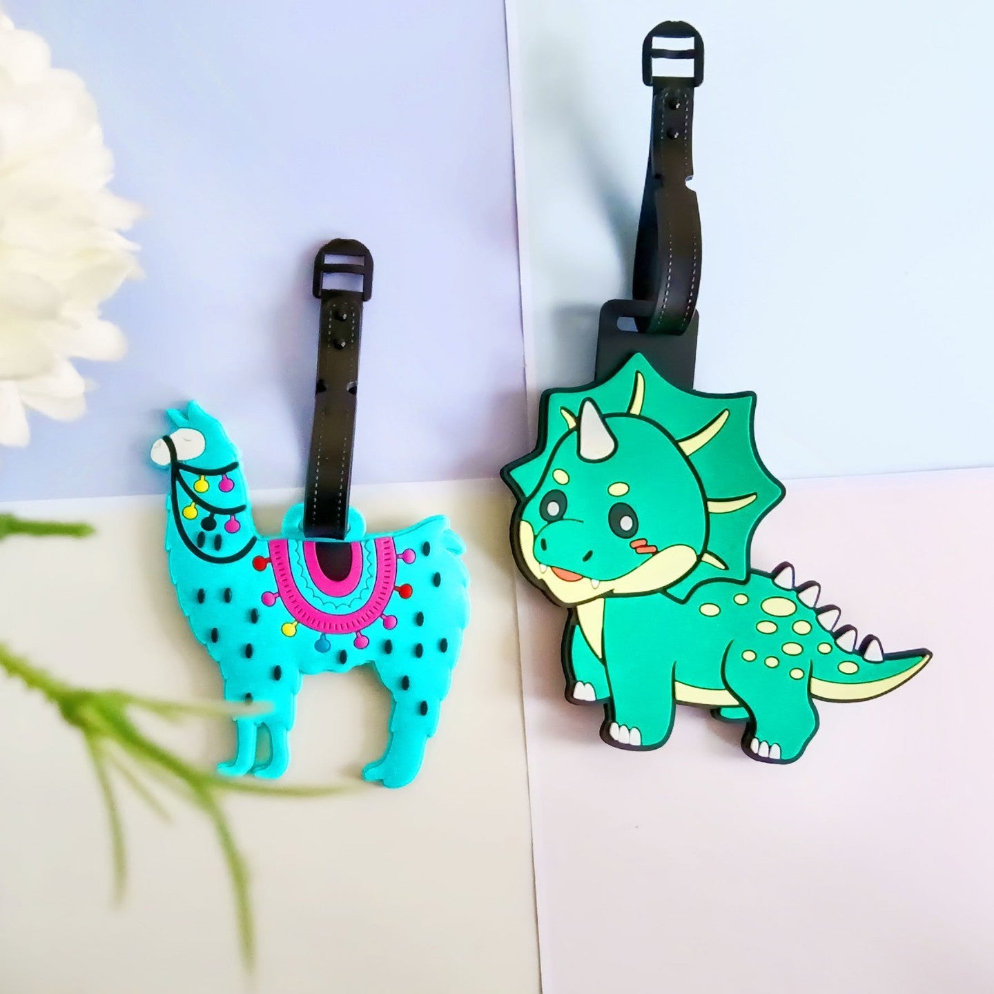 Unisex Bagagelapp med Llamadesign Lekfull 4