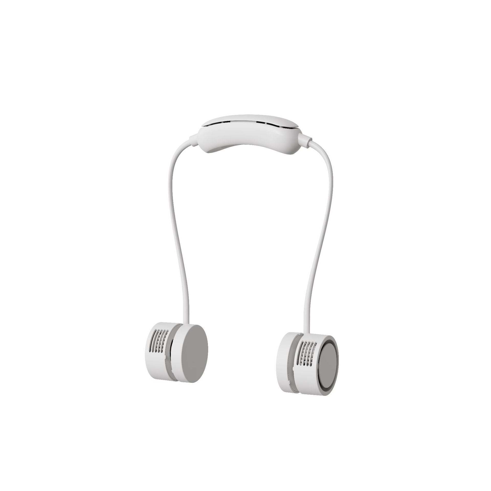 Unisex Bärbar Halsfläkt med Dubbla Minifläktar och USB-laddning 0