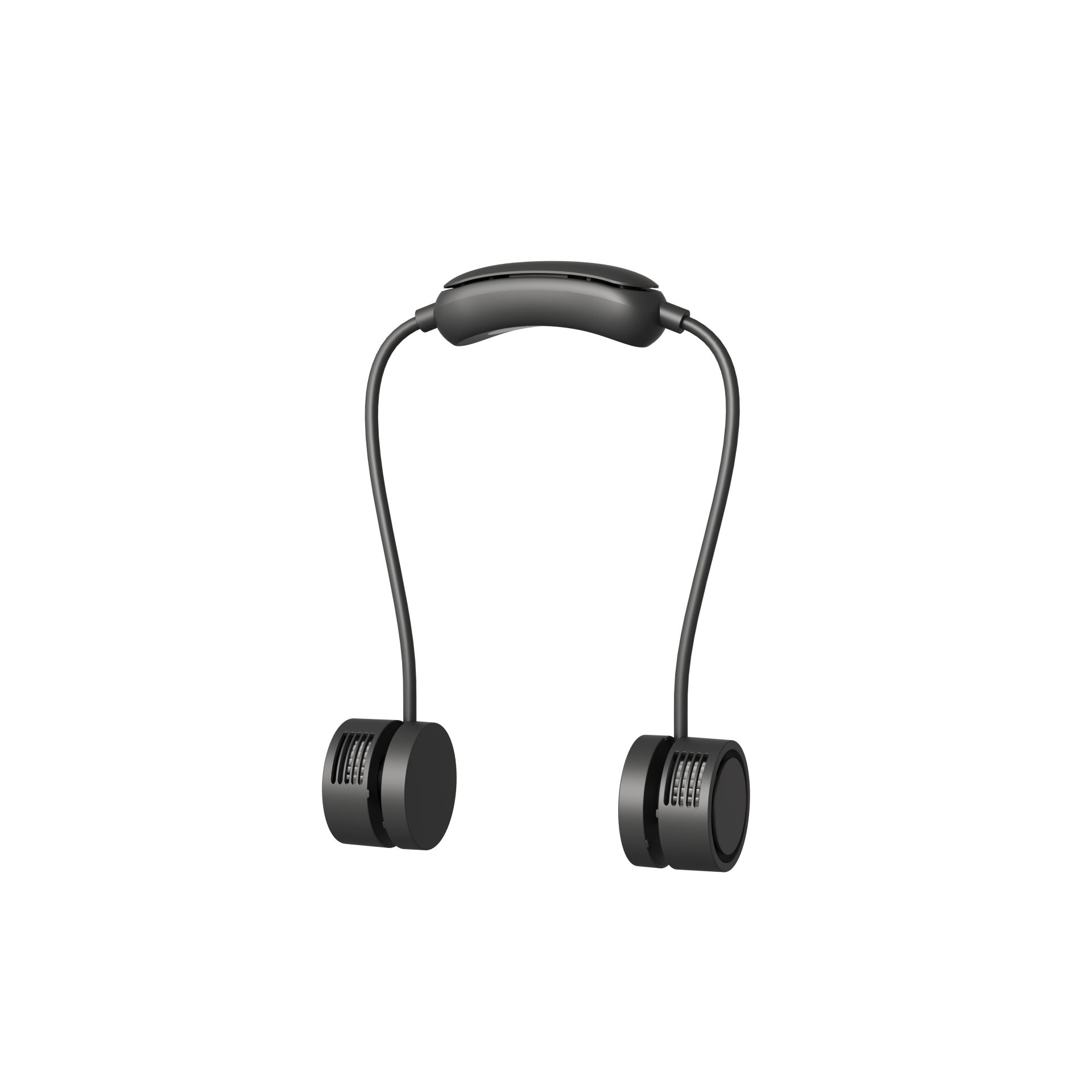 Unisex Bärbar Halsfläkt med Dubbla Minifläktar och USB-laddning 5
