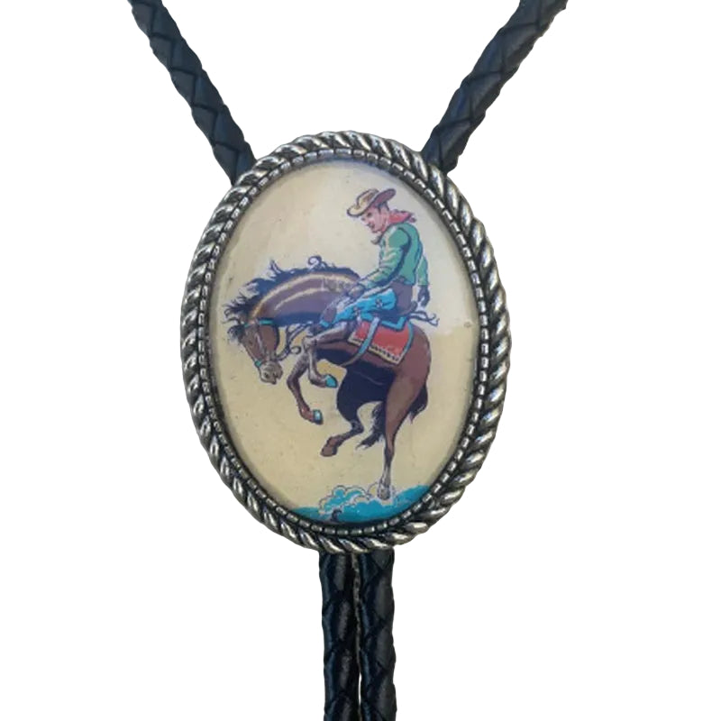 Unisex Bolo Tie med Groda och Banjo Design 12