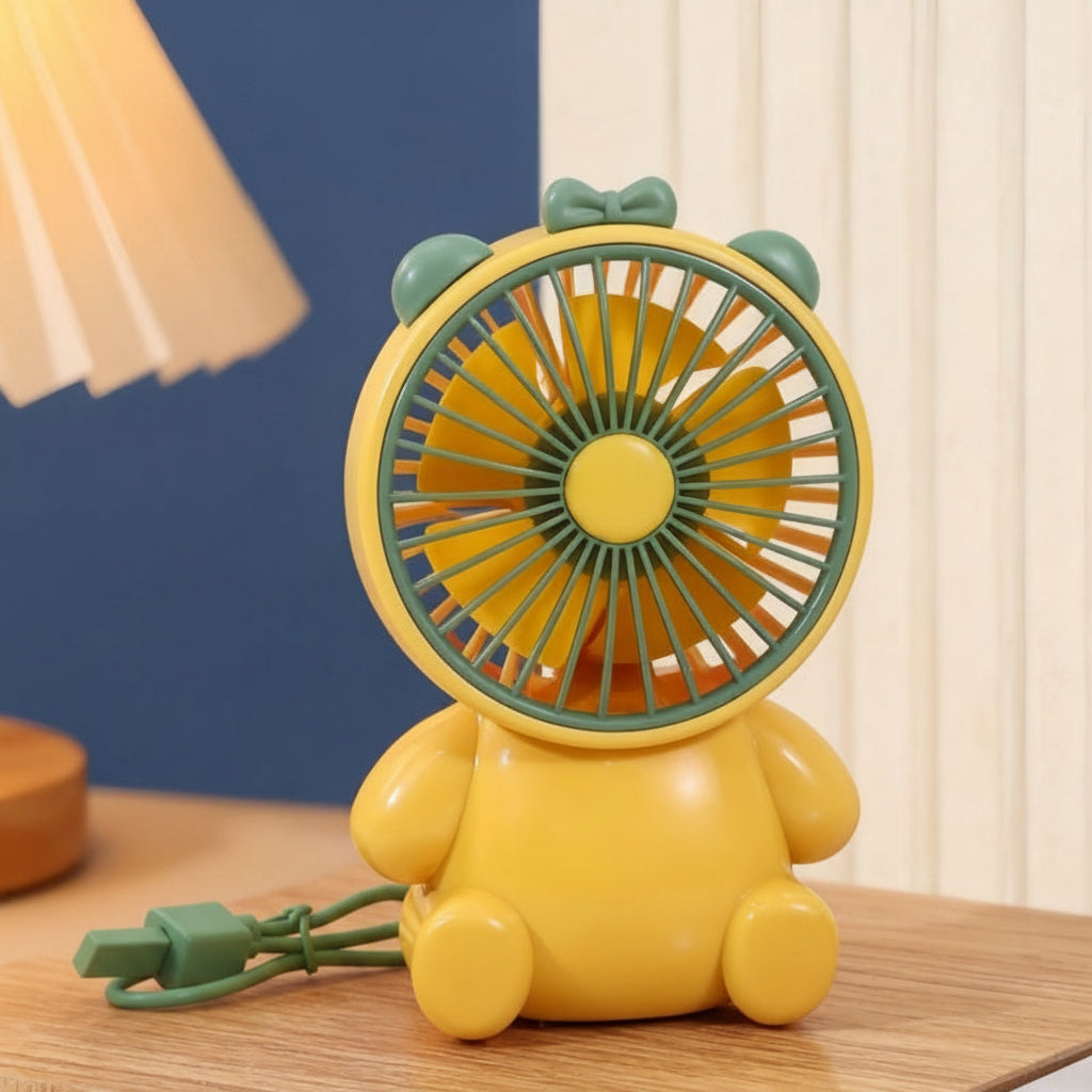 Unisex Bordsfläkt Kompakt Figurdesign Tyst USB-driven 0