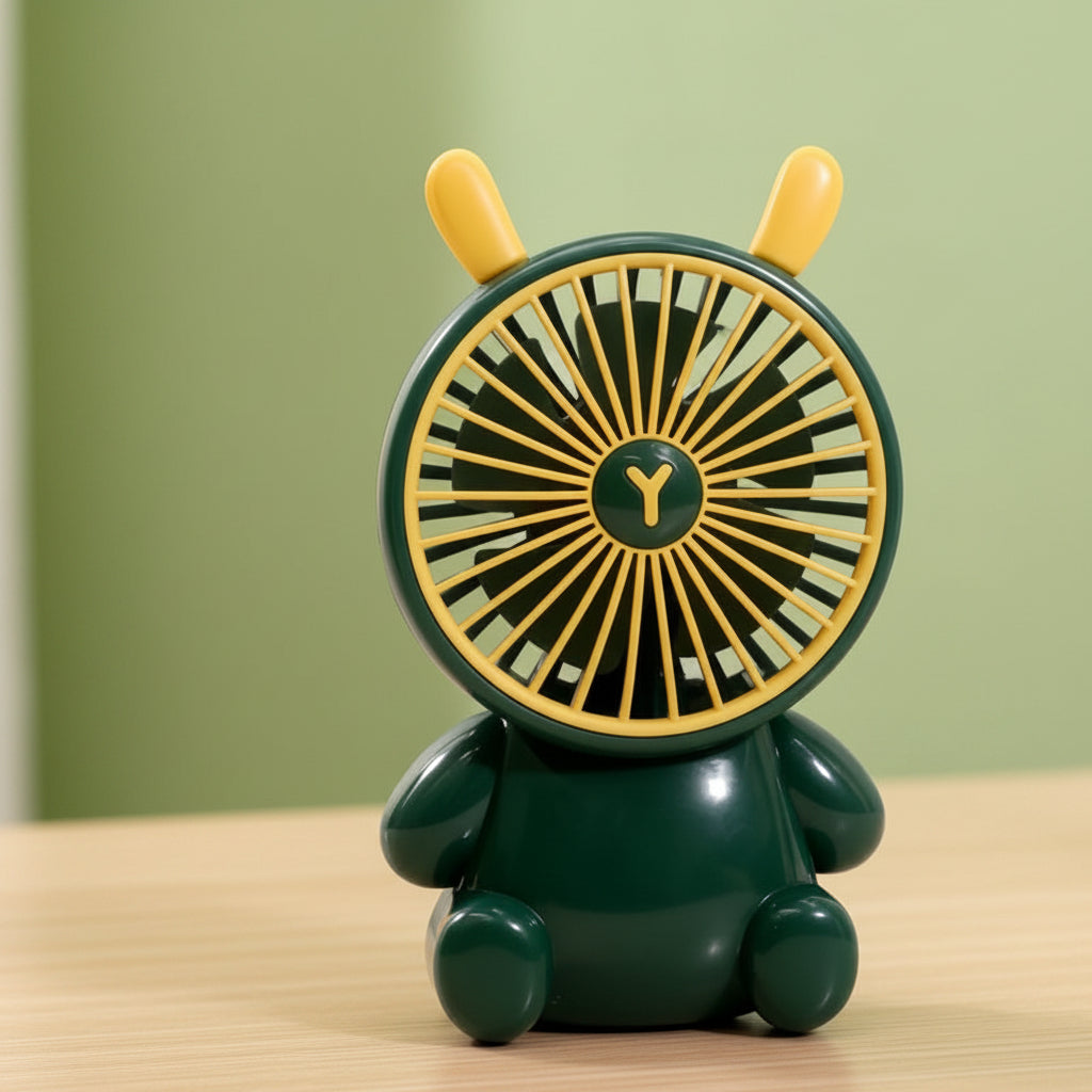 Unisex Bordsfläkt Kompakt Figurdesign Tyst USB-driven 14