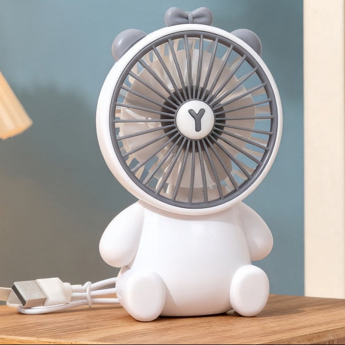 Unisex Bordsfläkt Kompakt Figurdesign Tyst USB-driven 15