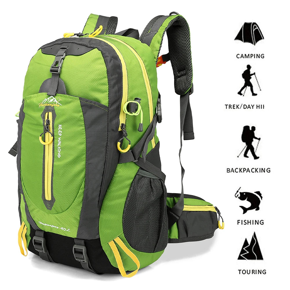 Unisex Campingryggsäck 40L Vattentät och Kompakt 2