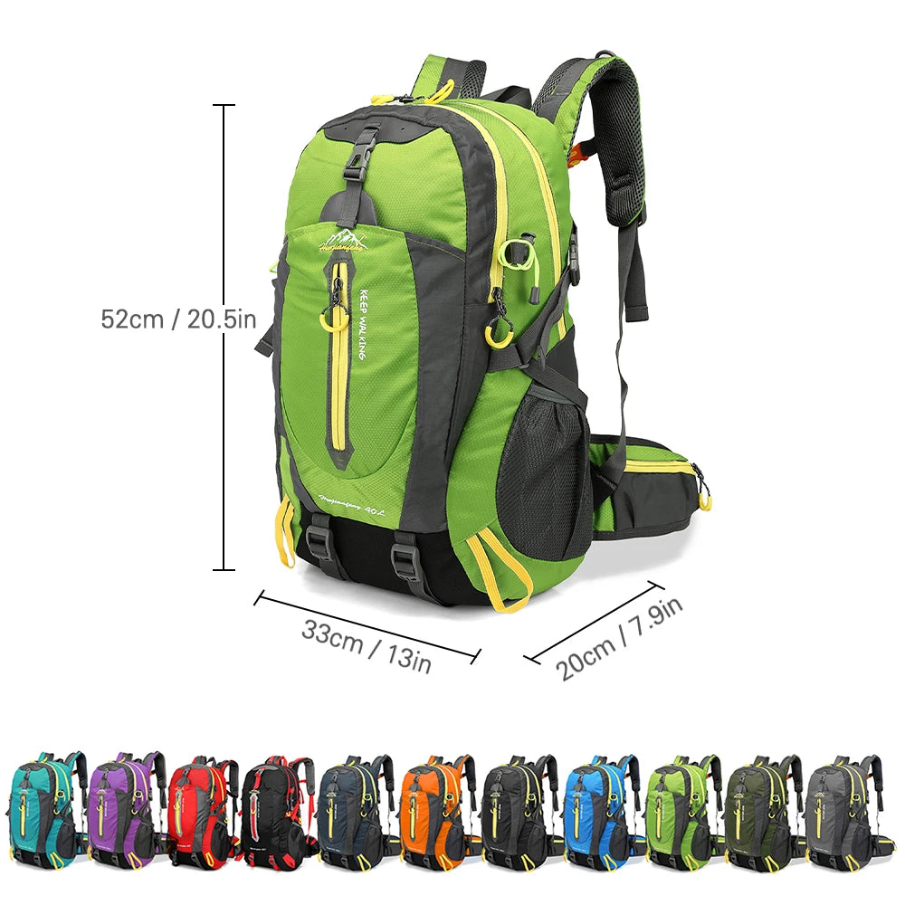 Unisex Campingryggsäck 40L Vattentät och Kompakt 3