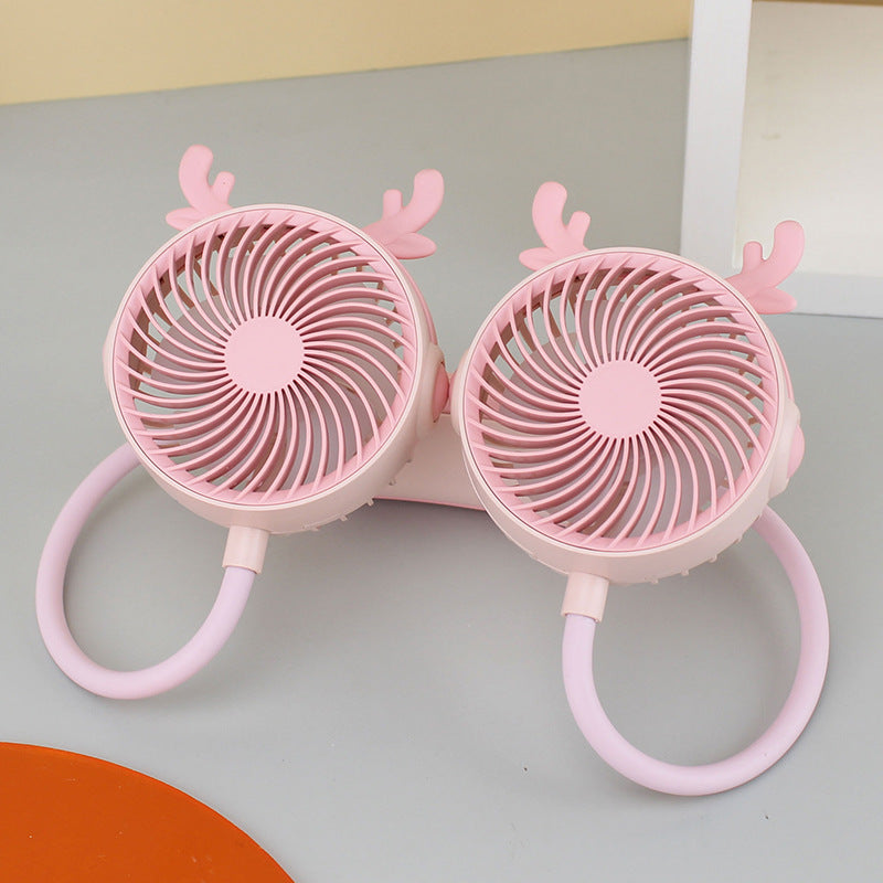 Unisex Halsfläkt med Dubbla Fläktar och Flexibel Svanhals 20