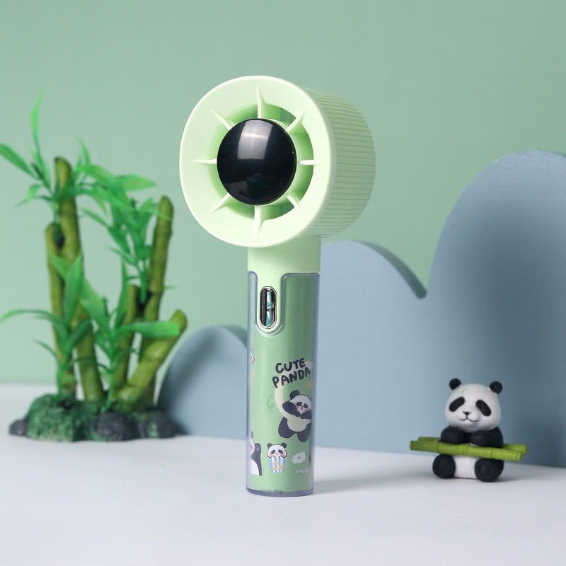 Unisex Handhållen Fläkt med Fuktbehållare och Panda Design 0