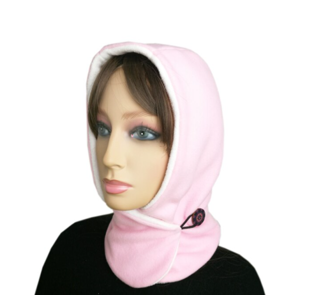 Unisex Hooded Scarf Vinterbruk Justerbar Design 2