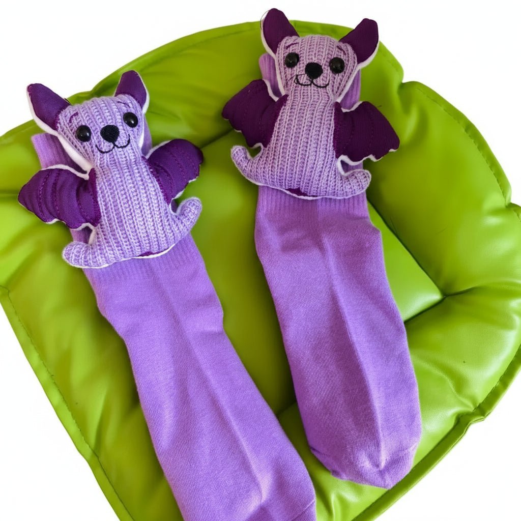 Unisex Husstrumpor med 3D-Djuraccent Fluffiga och Halkfria 17