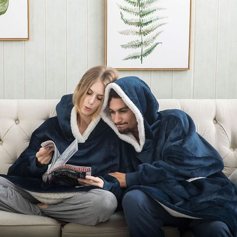 Unisex Huvtröja Fleece Med Stor Ficka 5