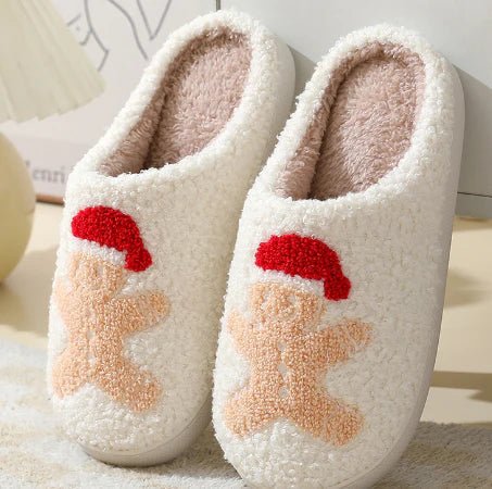 Unisex Inomhus Tofflor Med Rådjursmotiv För Vinter 9