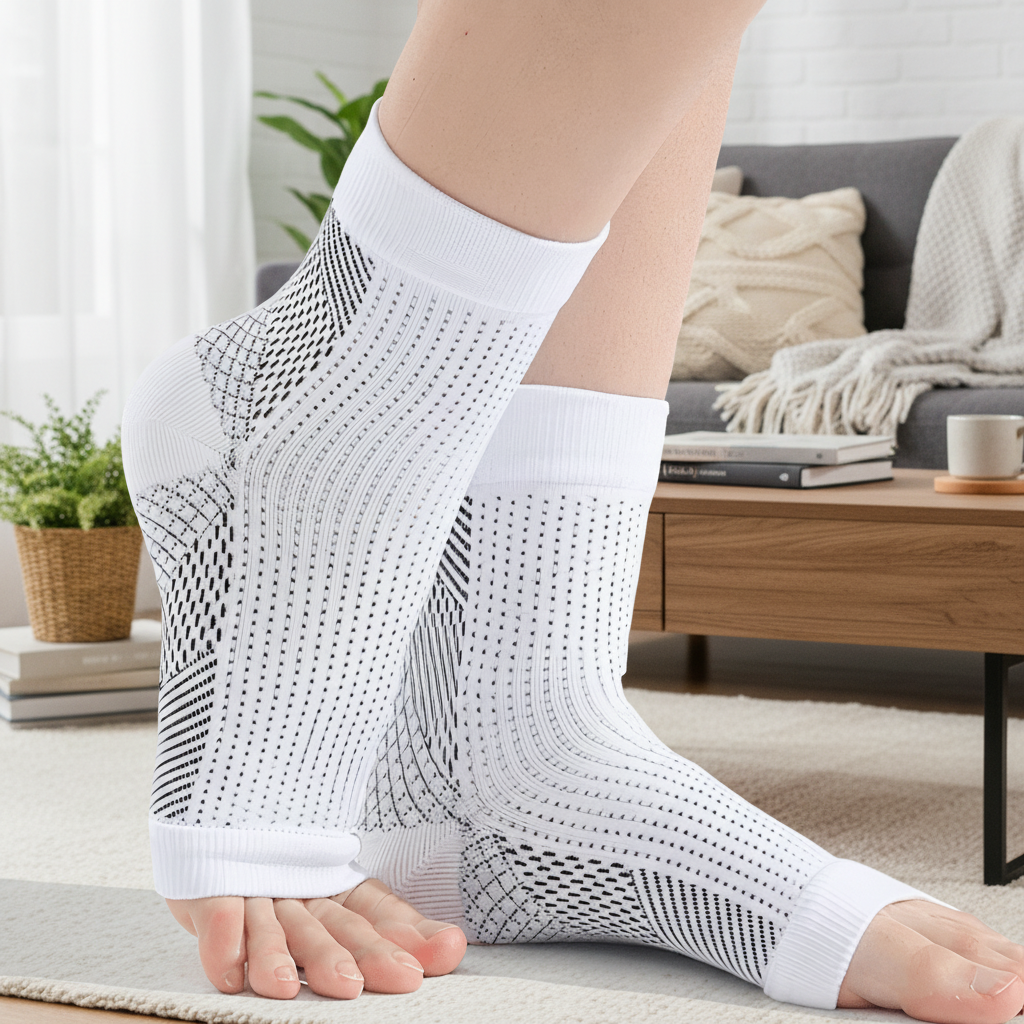 Unisex Kompressionsstrumpor För Löpning Stödjande Design 0