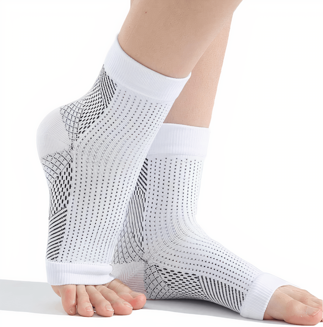 Unisex Kompressionsstrumpor För Löpning Stödjande Design 4