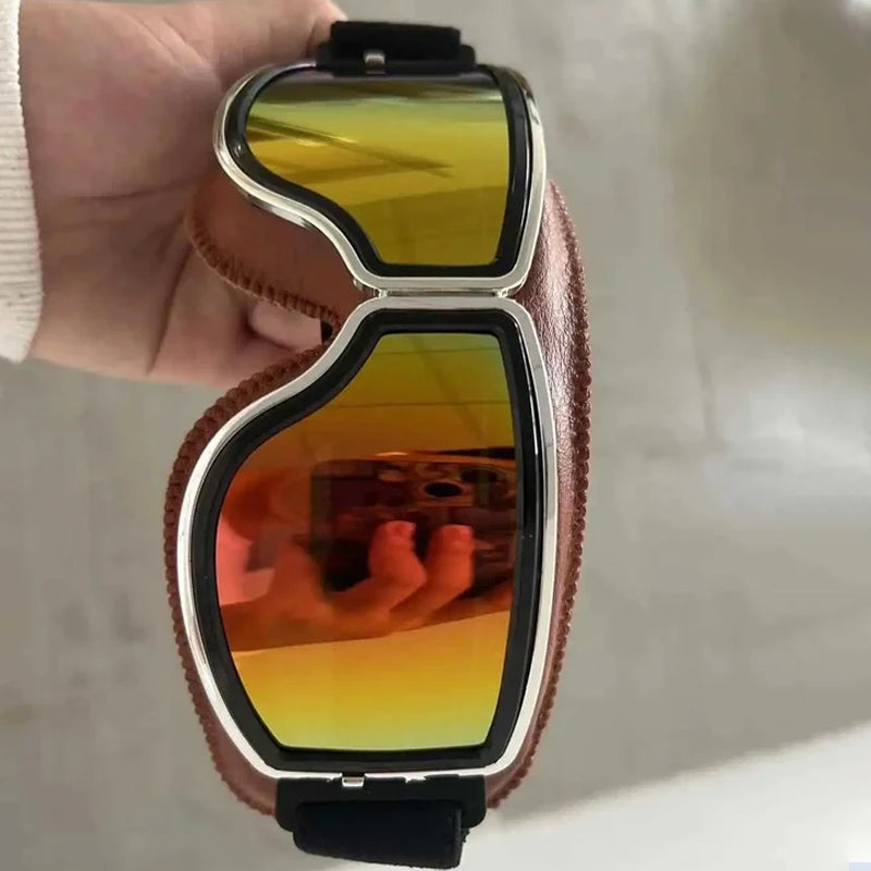 Unisex Motorcykelglasögon Retro Stil 5
