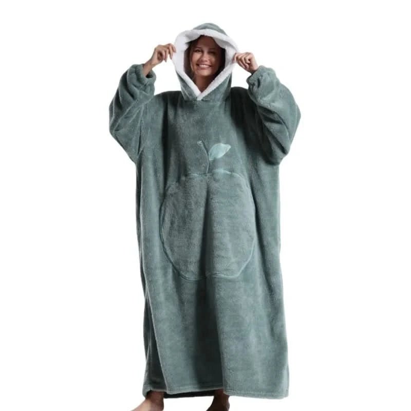 Unisex Oversized Hoodie med Huvud och Känguruficka 10