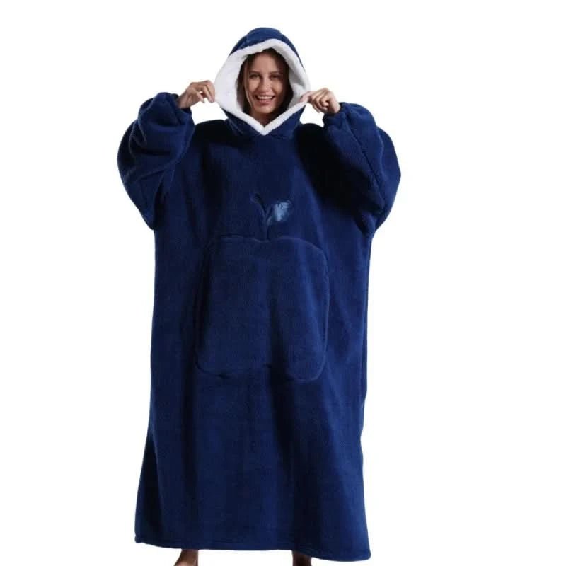 Unisex Oversized Hoodie med Huvud och Känguruficka 11