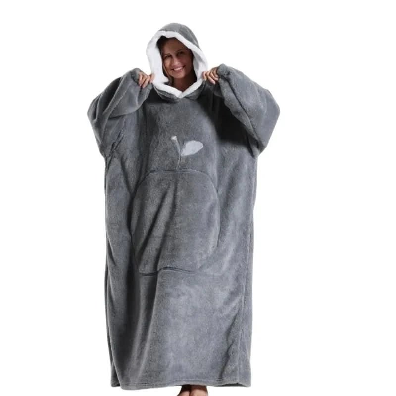 Unisex Oversized Hoodie med Huvud och Känguruficka 15