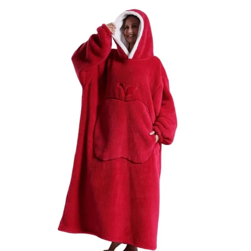 Unisex Oversized Hoodie med Huvud och Känguruficka 16