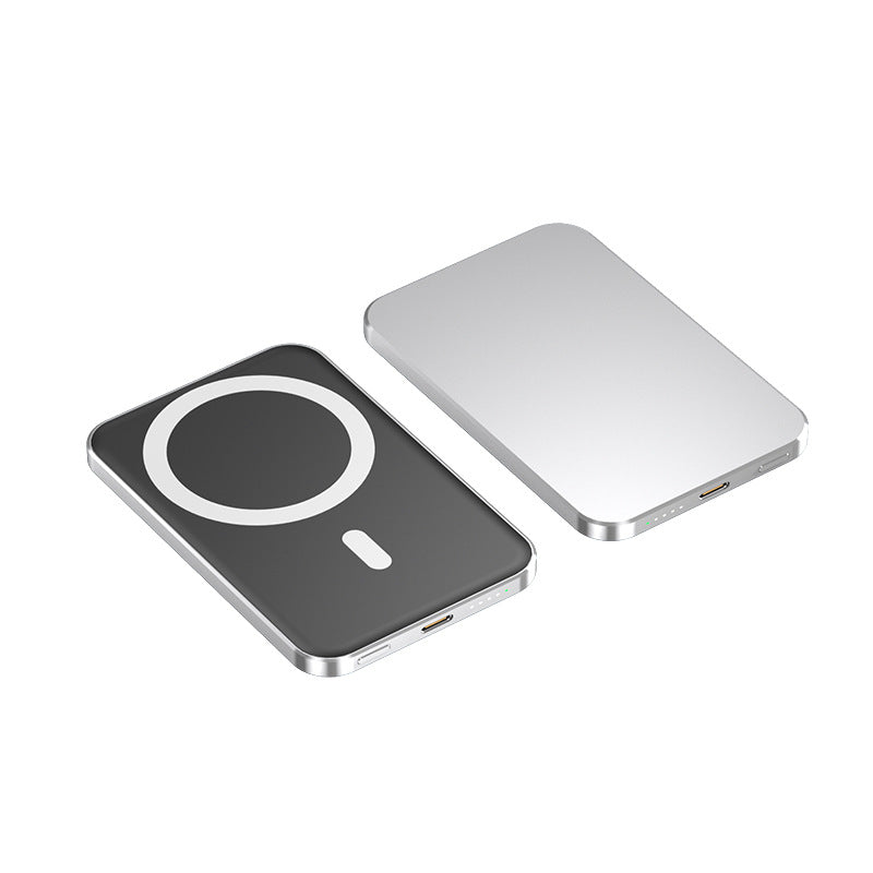 Unisex Powerbank Med Magnetisk Trådlös Laddning Magsafe 1
