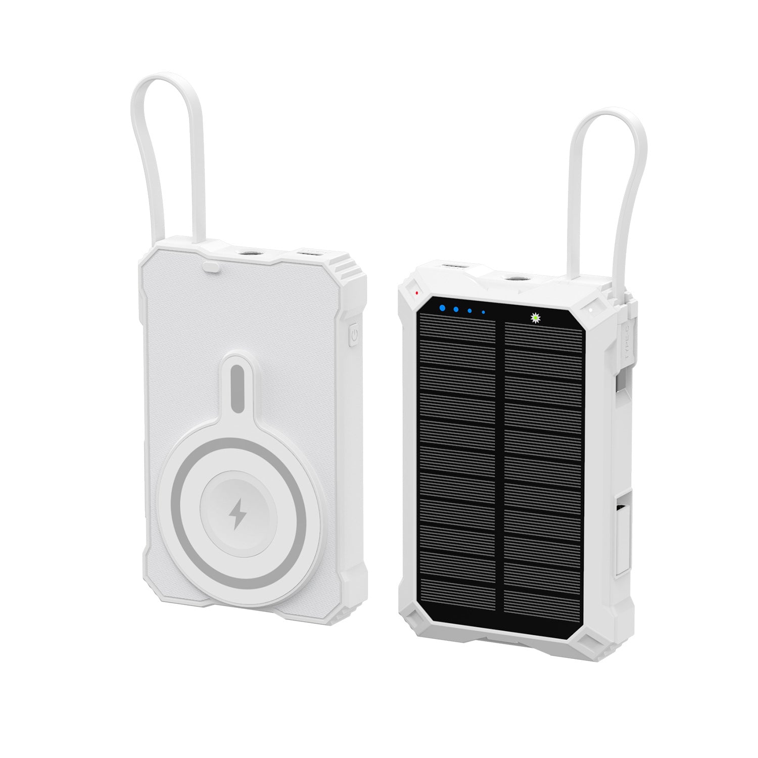 Unisex Powerbank med Soldriven och Trådlös Laddning 3