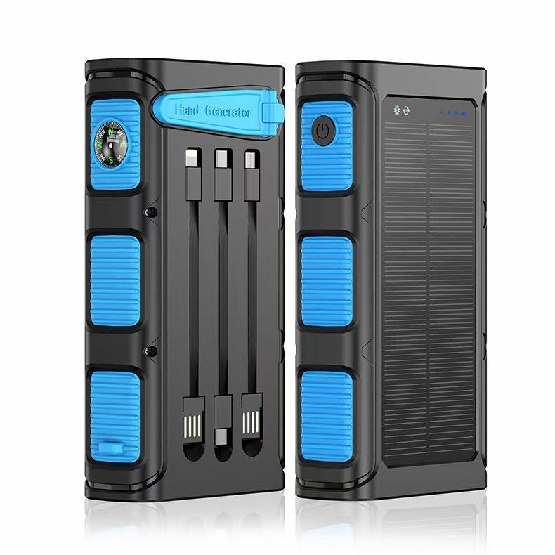 Unisex Powerbank med Solenergi och Kompass Multifunktionell 2