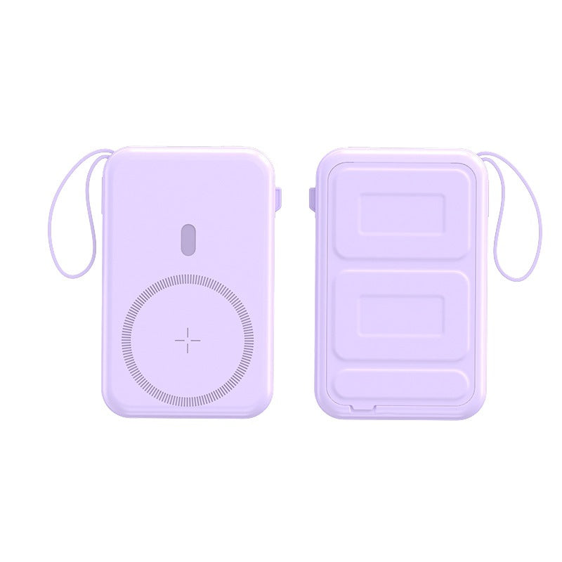 Unisex Powerbank med Trådlös Laddningsplatta Bärbar 4