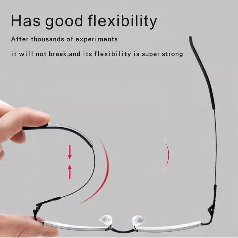Unisex Progressiva Läsglasögon med Fyrkantig Design 4