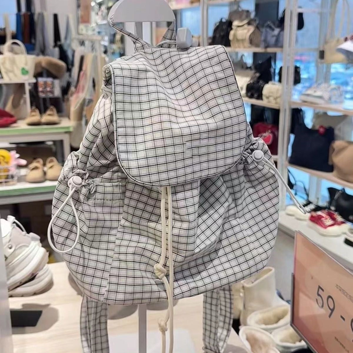 Unisex Ryggsäck med Dragsko och Justerbara Remmar 3