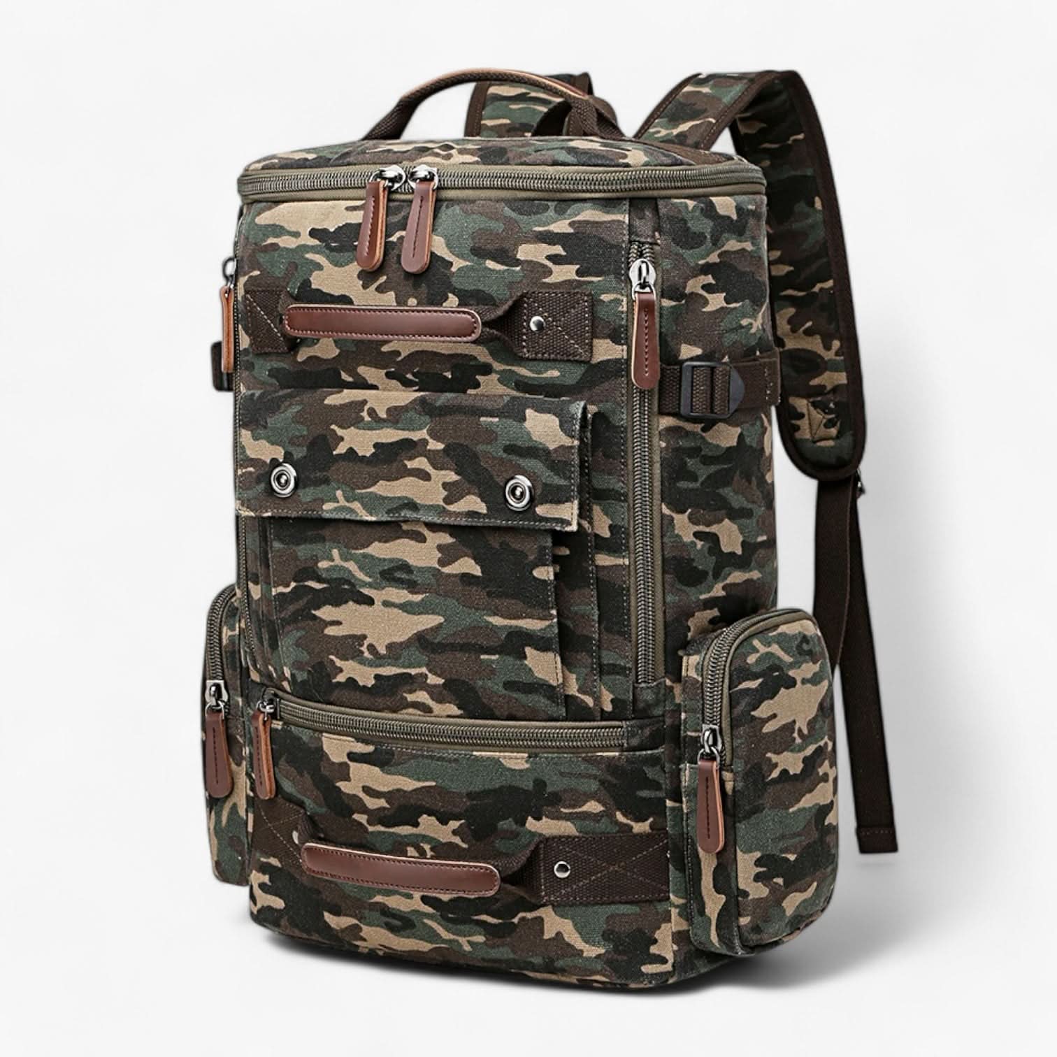 Unisex Ryggsäck med Laptopfack och Vintage Design 12