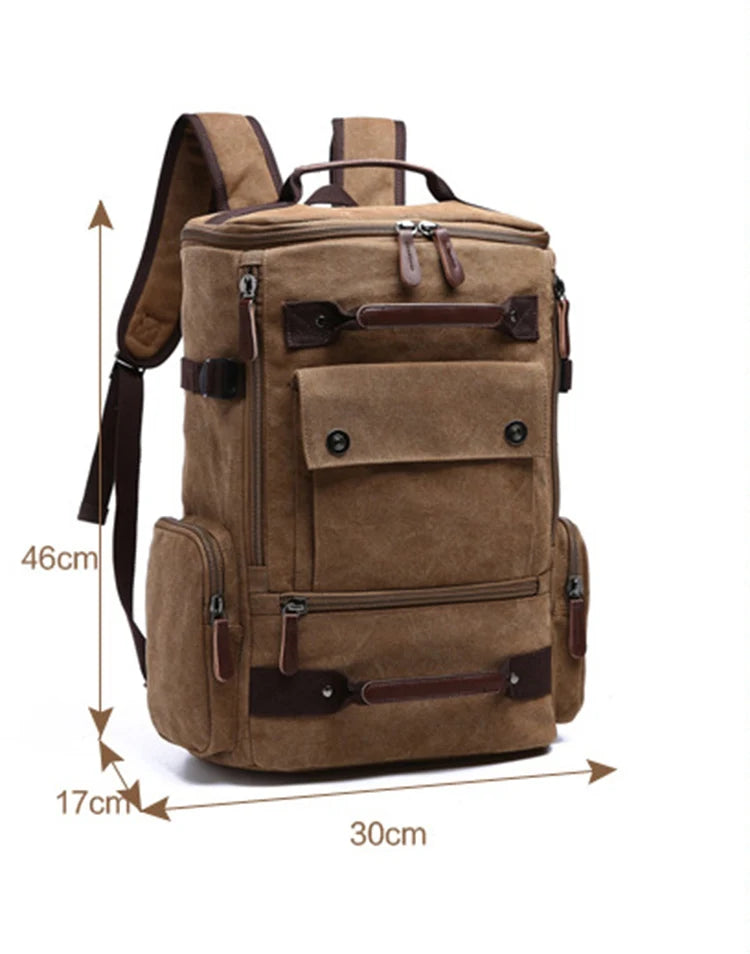 Unisex Ryggsäck med Laptopfack och Vintage Design 6