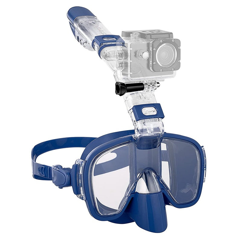 Unisex Snorkelmask med integrerade simglasögon för bekväm snorkling 8