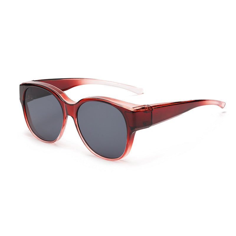 Unisex Solglasögon Fit Over Cat-Eye Design med Polariserade Linser 12