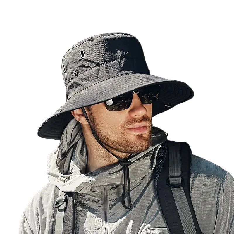 Unisex Solhatt med Bred Brätte för Utomhusäventyr 0