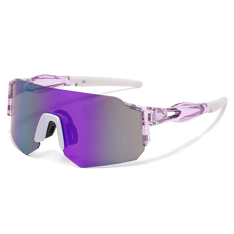 Unisex Sportsolglasögon med Överdimensionerad Båge och Polariserade Linser 4