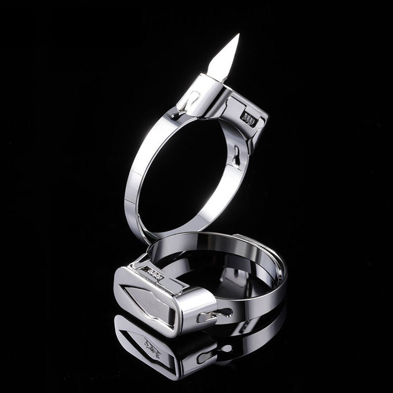 Unisex Survival Ring med Dold Bladdesign 0