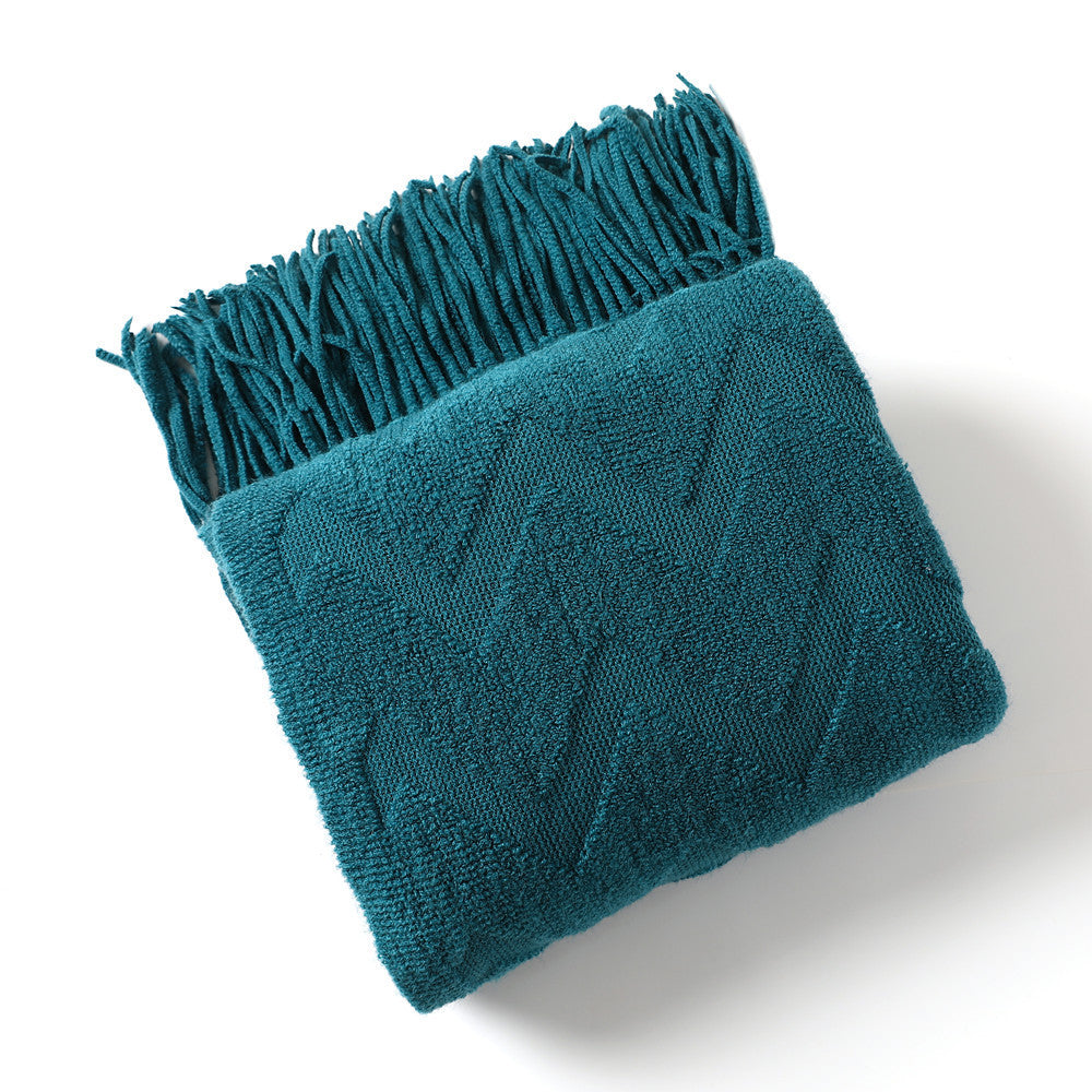 Unisex Texturerad Kastfilt Mysig Design 5
