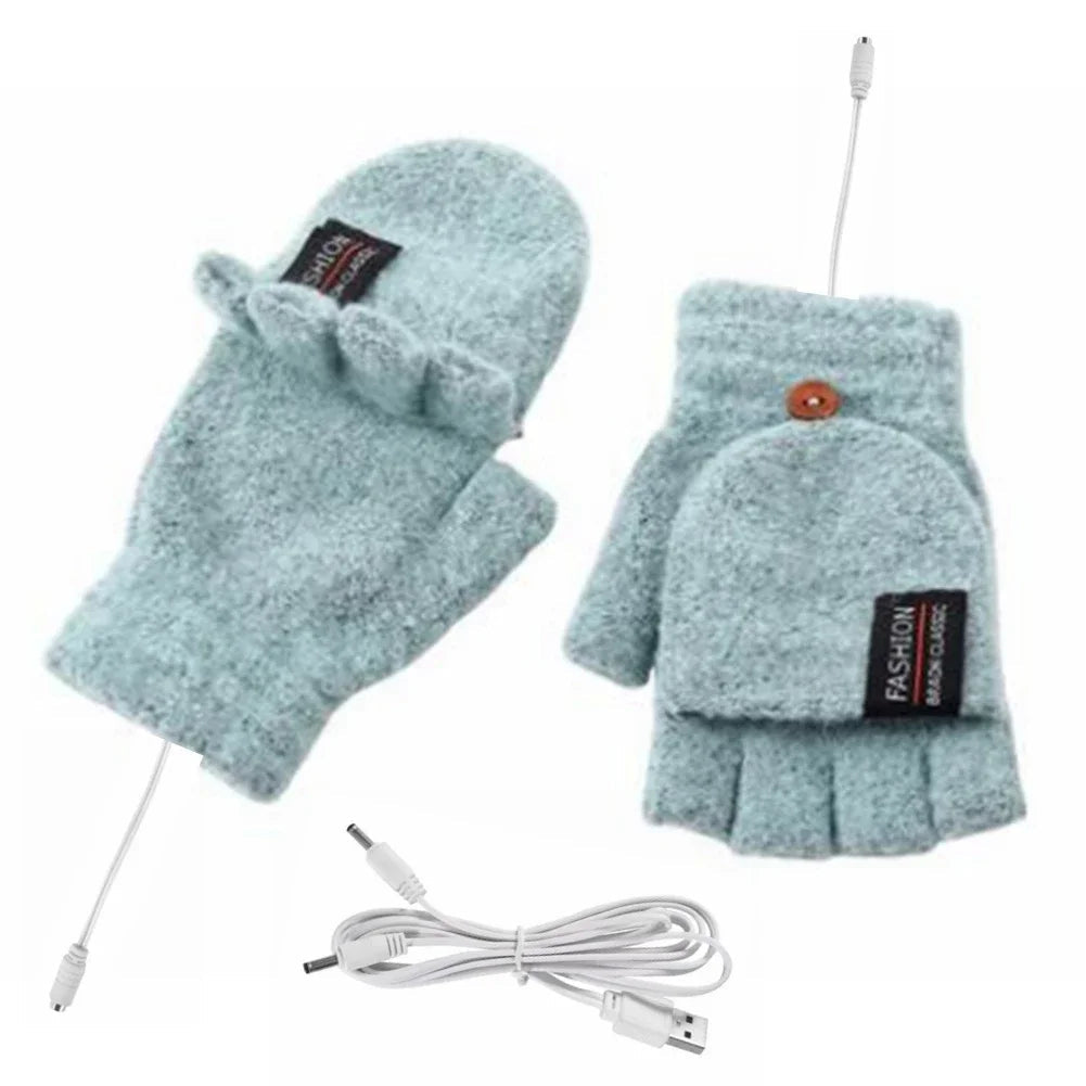 Unisex Värmehandskar USB Uppladdningsbara 1