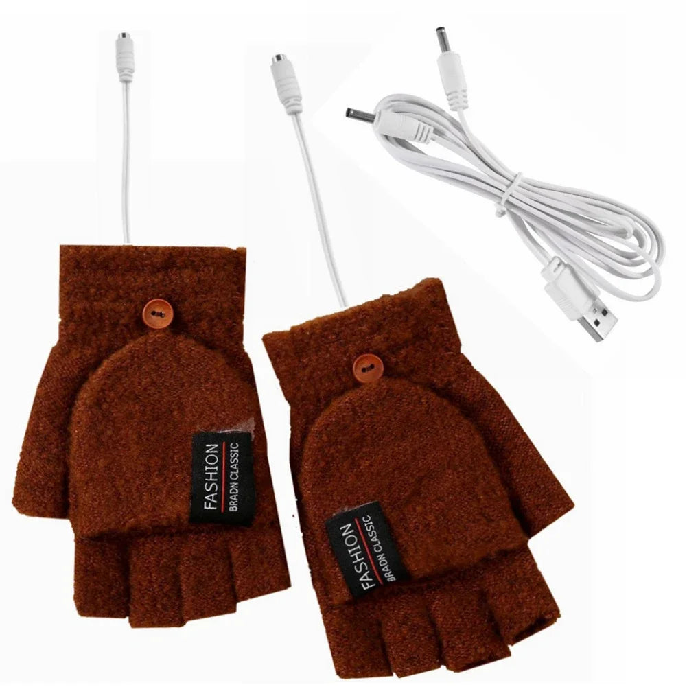 Unisex Värmehandskar USB Uppladdningsbara 10