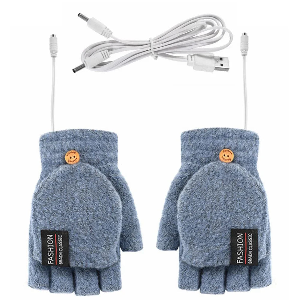 Unisex Värmehandskar USB Uppladdningsbara 9