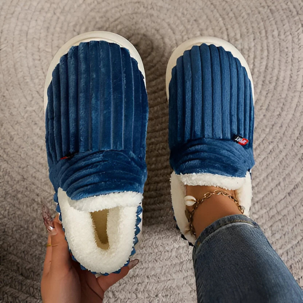 Unisex tofflor Mjuka plysch Halkfria Ergonomiska Design 9