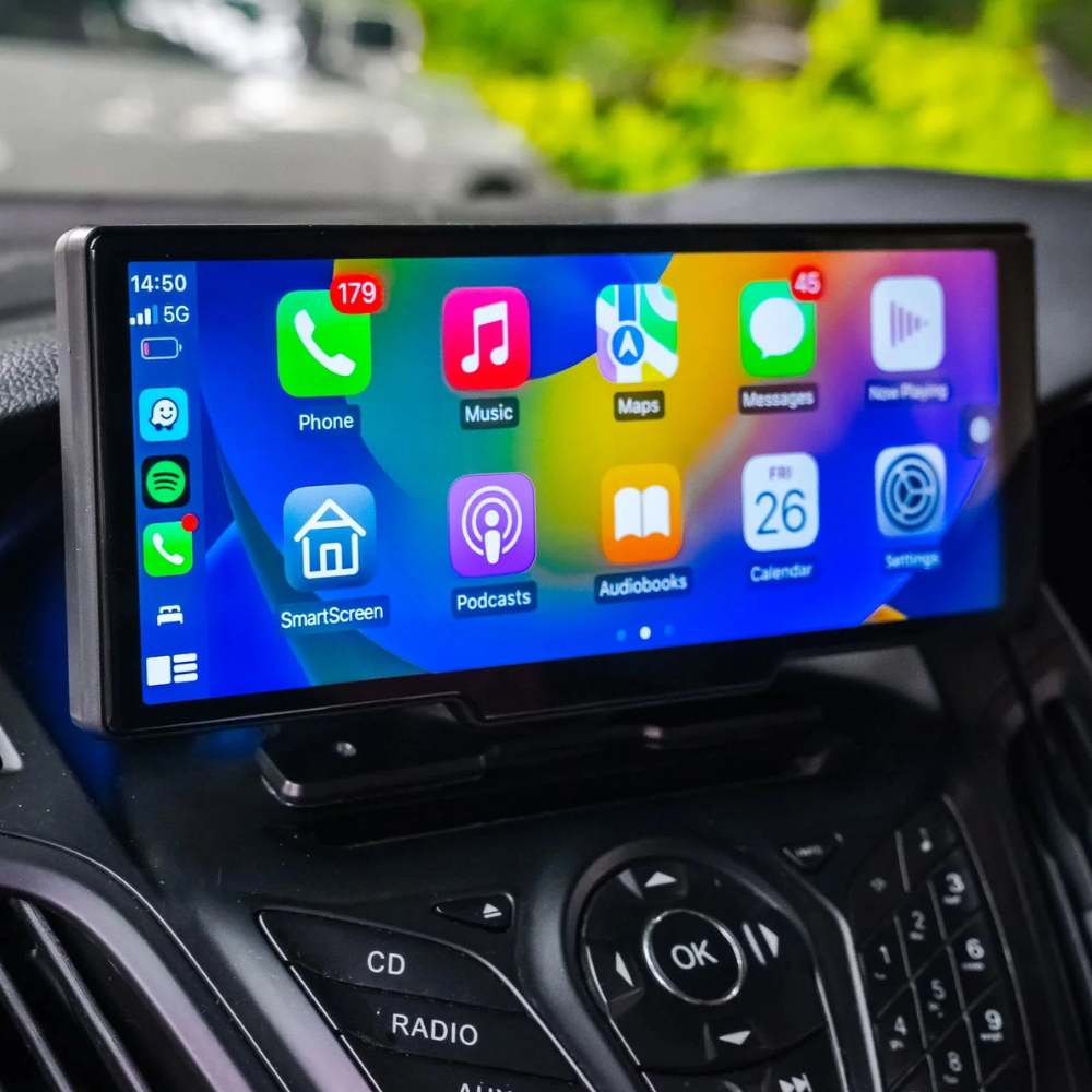 Universell Bil Display med Trådlös CarPlay och Android Auto 1
