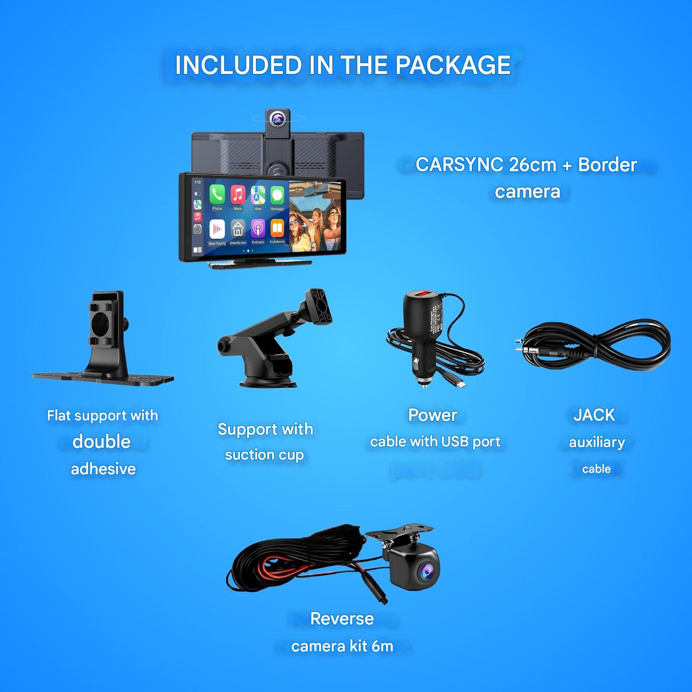 Universell Bil Display med Trådlös CarPlay och Android Auto 3