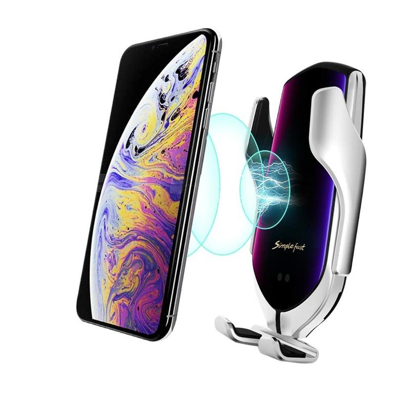 PREMIUM - Automatisk fastspänning av telefonhållare | Trådlös laddare