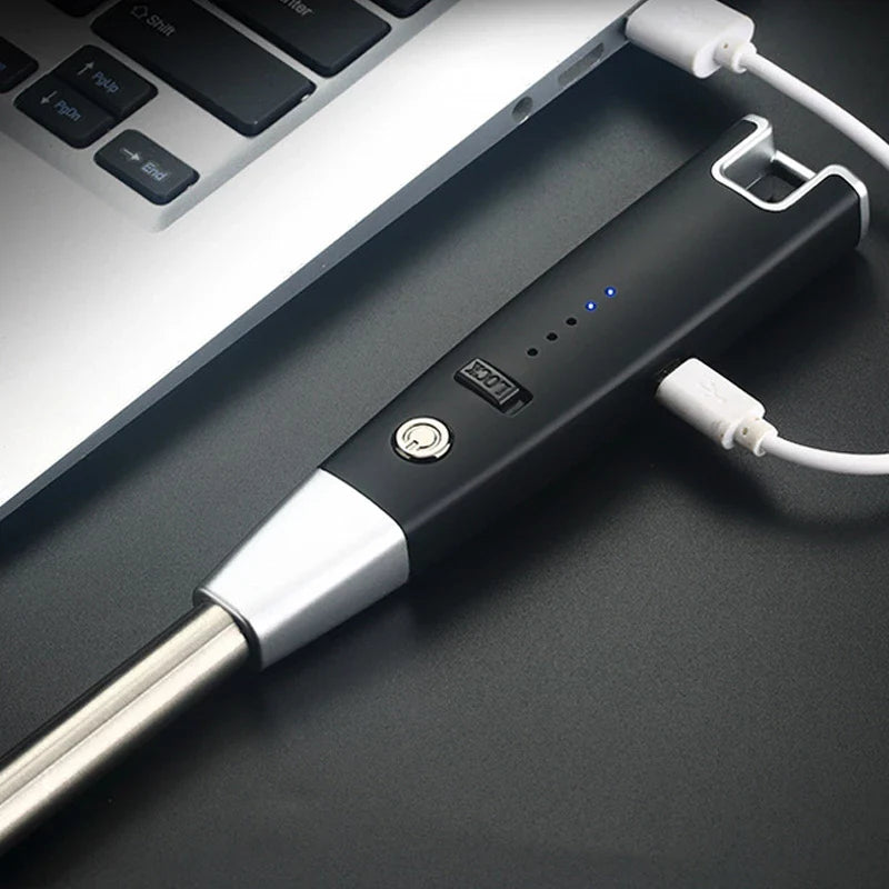 Uppladdningsbar Elektrisk Tändare med Vindtålig Design 1
