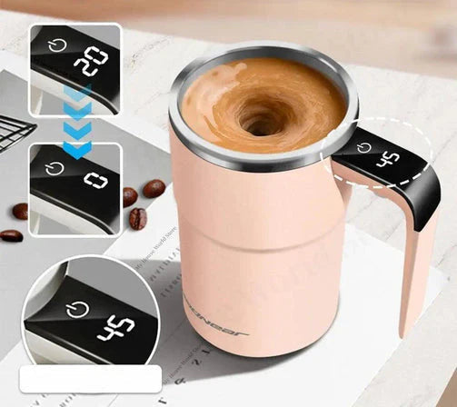 Uppladdningsbar Kaffemugg Med Självomrörande Funktion För Bekväm Användning 0