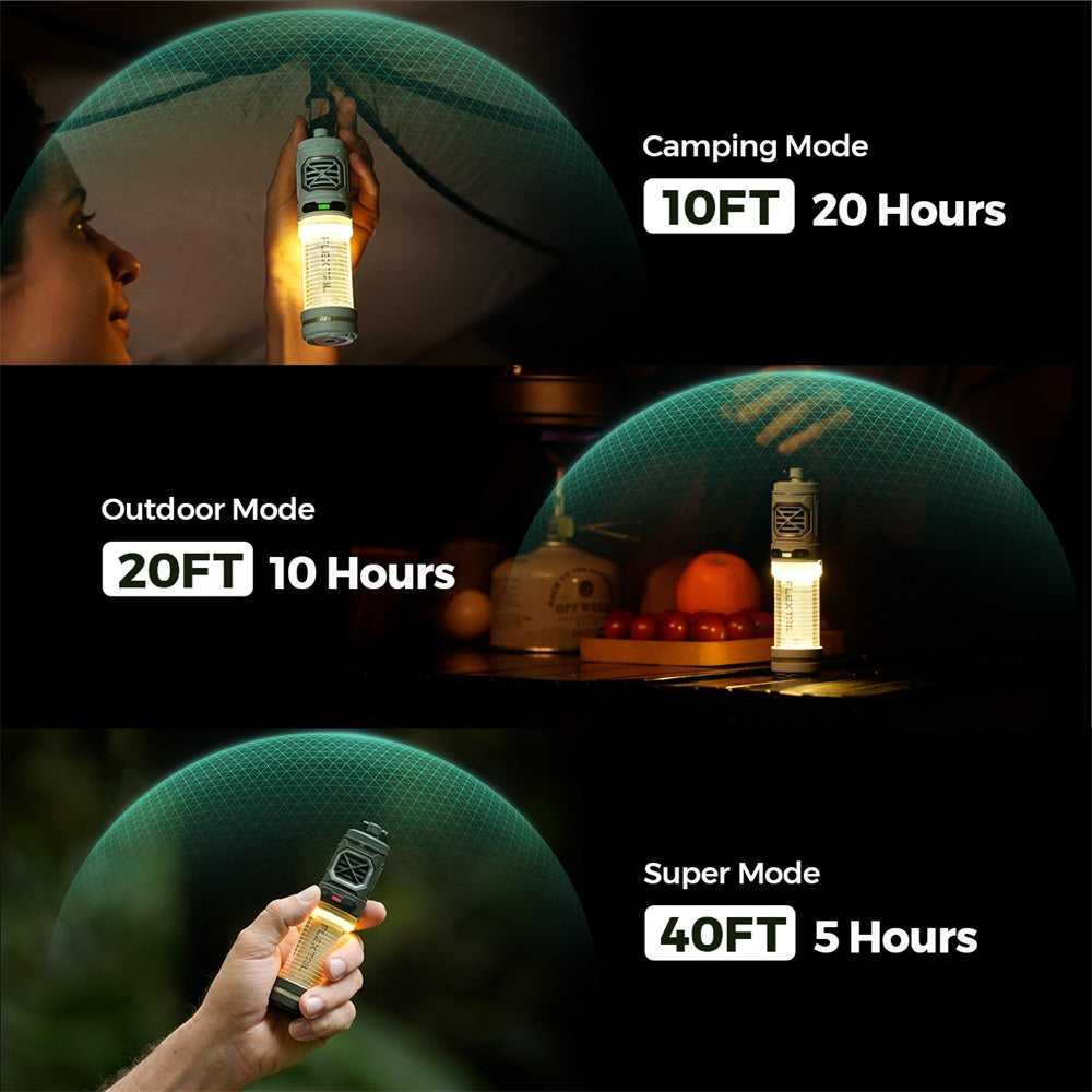 Utomhus Myggskydd Lampa 2-i-1 Med Justerbart LED-Ljus 4