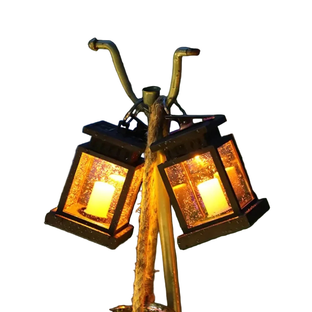 Utomhus Sollykta Flimrande LED Ljus Vattentät Design 3