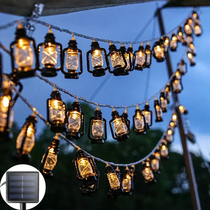 Utomhusbelysning LED-slingor med Flameffekt för Trädgårdsbelysning 3