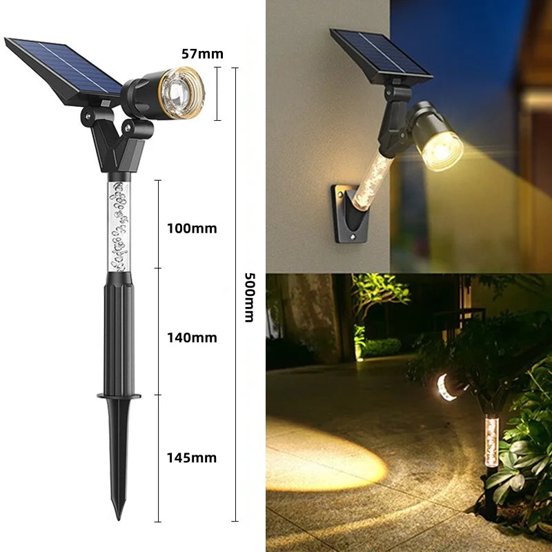 Utomhusbelysning Solcellslampa för Trädgård LED Spotlights Modern Design 5